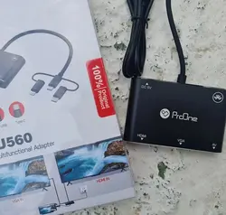 مبدل microUSB/ لایتنینگ/ USB-C به HDMI/VGA/AV پرووان مدل PHU560