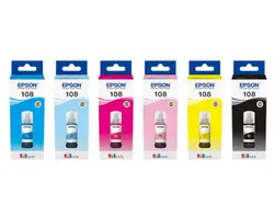 جوهر اصلی اپسون 6 رنگ Epson Ink 108