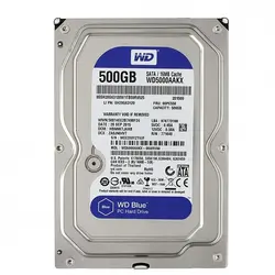هارد دیسک اینترنال وسترن دیجیتال مدل WD5000AAKX آبی با ظرفیت ۵۰۰ گیگابایتگارانتی 12 ماهHard internal brand Western Digital WD5000AAKX 500GB