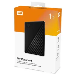 هارد دیسک اکسترنال برند وسترن دیجیتال مدل My Passport با ظرفیت ۱ TBگارانتی اصلیHard disk external Western Digital My Passport 1 TB