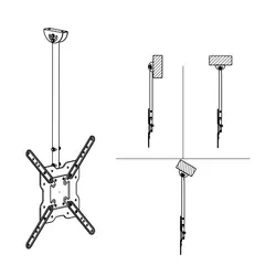 پایه سقفی تلویزیون C-1050 ال سی دی آرم LCD Arm