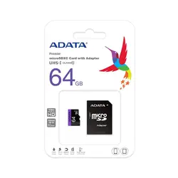 کارت حافظه ای دیتا ADATA Premier C10 U1 microSDHC 64GB