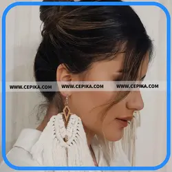 گوشواره مکرومه -کد 101