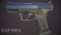 تکسچرینگ اسلحه کلت در مایا 1 - سی جی پارس- CGPARS