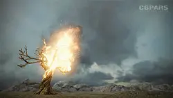 شبیه سازی درخت در حال سوختن در Maya - سی جی پارس- CGPARS