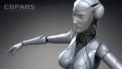 مدلسازی کاراکتر ربات اندروید در MAYA - سی جی پارس