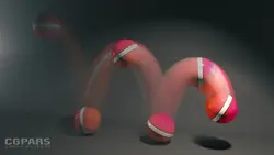 انیمیت حرکت و برخورد توپ با زمین در مایا - سی جی پارس