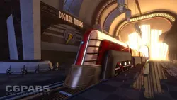 نورپردازی قطار کارتونی در Mental Ray - سی جی پارس- CGPARS