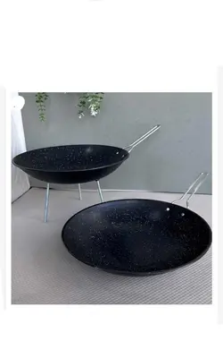 ماهی تابه ساج سفری گرانیتی پایه دارسایز ۳۶