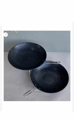 ماهی تابه ساج سفری گرانیتی پایه دارسایز ۳۶