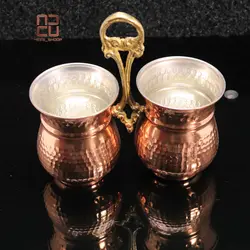 جا قاشق چنگالی مسی چکش کاری شده