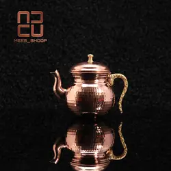 زعفران دم کن مسی چکش کاری شده