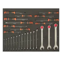 جعبه ابزار ۶ کشو ۱۹۸ پارچه باهکو کد ۱۴۷۰K6BKFFSDR