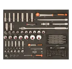 جعبه ابزار ۶ کشو ۱۹۸ پارچه باهکو کد ۱۴۷۰K6BKFFSDR