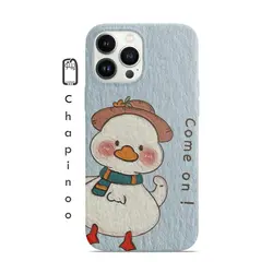 قاب گوشی با طرح اردک فانتزی با کلاه