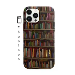 قاب گوشی باطرح کتابخانه