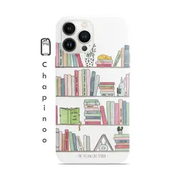 قاب گوشی طرح کتابخانه سفید