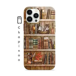 قاب گوشی باطرح کتابخانه