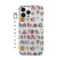 قاب گوشی باطرح کتابخانه سفید