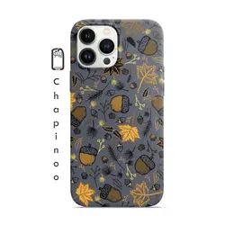 طرح بلوط تازه و برگ پاییزی