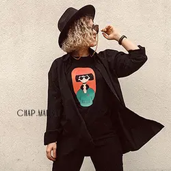 تیشرت مشکی پنبه ماتیلدا کد(733)