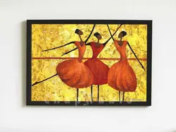 تابلو دکوراتیو انتزاعی “رقص آفریقایی” | کد SE104