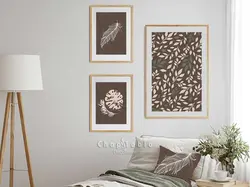 ست تابلو 3 تکه و ست کوسن و رانر | کد STS257
