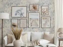 تابلو مدرن ست 7 تکه تم کرم قهوه ای | کد STS388