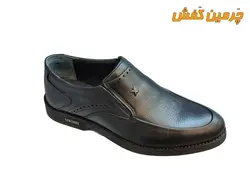 کفش تمام چرم مردانه رخشی بدون بند کد 20316 + رنگبندی