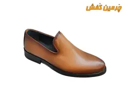 کفش تمام چرم مردانه رخشی زیره ترمو بدون بند کد 20289 + رنگبندی