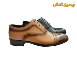 کفش تمام چرم مردانه آزین چرم بندی کد 20385 + رنگبندی