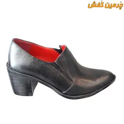کفش چرم زنانه پاشنه 3 سانت کد 6774