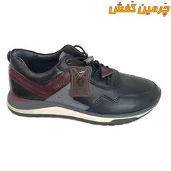 کفش تمام چرم اسپرت مردانه نگین بندی زیره ترمو کد 6725