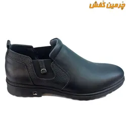 کفش تمام چرم مجلسی مردانه بدون بند زیره ترمو کد 6943 + رنگبندی