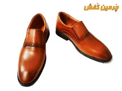 کفش تمام چرم مردانه تیک Tik مدل کلارک بدون بند زیره ترمو کد 20952