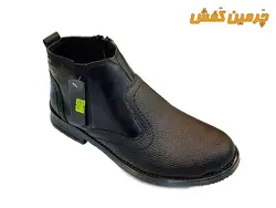 نیم بوت چرم مردانه مدل کلارکس Clarks + زیپ دار کد 21318