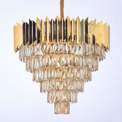 لوستر آویز چشمه نور کد ۲۶۳۵/۶۵ با کریستال