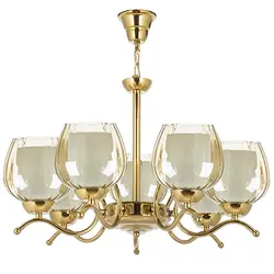 لوستر ۷ شعله چشمه نور کد A804/7-G طلایی