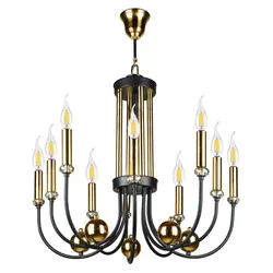 لوستر ده شعله چشمه نور کد ۱۷۰۴/۱۰BK