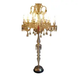 آباژور ایستاده کنار سالنی کریستال باکارات 12 شاخه کد L1010