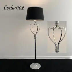 آباژور مدرن ایستاده شیکاگ (کنارسالنی) استیل مشکی کد L1033