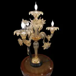 شمعدان کریستال مورانو شاین 4 شاخه کد L1012