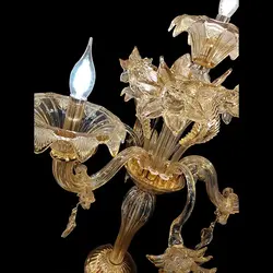 شمعدان کریستال مورانو شاین 4 شاخه کد L1012