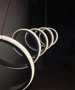 لوستر آویز مدرن ام کی لایتینگ سه حالت نوردهی فنری + ریموت کد M1019