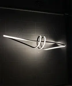 لوستر آویز مدرن ام کی لایتینگ مدل پروانه  سه حالت نوردهی بدنه مشکی + ریموت کد M1011