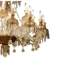 لوستر باکارات کریستالی نود 18 شاخه کد H1059