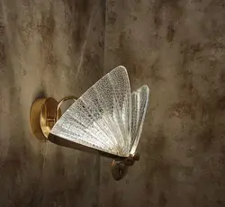 لوستر دیوارکوب وارداتی پروانه‌ای کد W2013