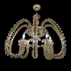 لوستر کریستالی مورانو شاخه‌ای 8 شاخه کد H1025