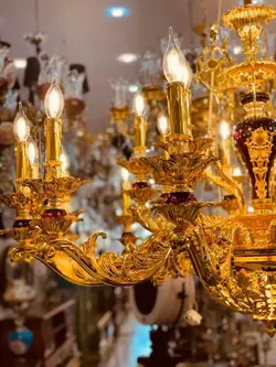 لوستر کلاسیک وارداتی مدل ماه منیر 8 شاخه کد H1064