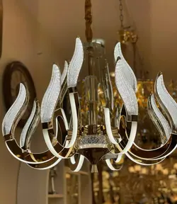 لوستر مدرن وارداتی اونتوس 8+4 شاخه کد F1018